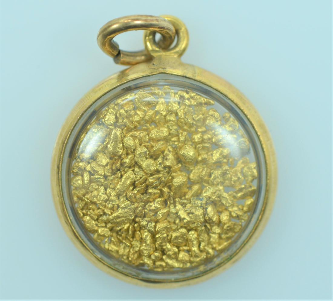 Gold Nugget Pendant (1 of 1)