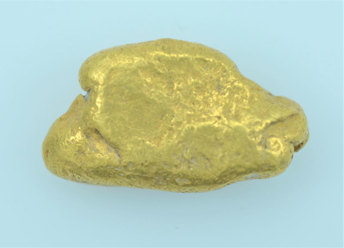 Gold Nugget: 20.5K to 22K purity gold nugget equaling 8.7 grams.