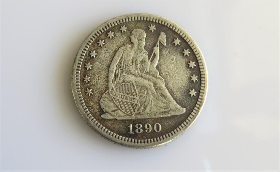 1890 Seated Quarter- Semi-Key Date VF-XF (1 of 2)