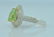 18k Fancy Green Diamond Engagement Ring - 2