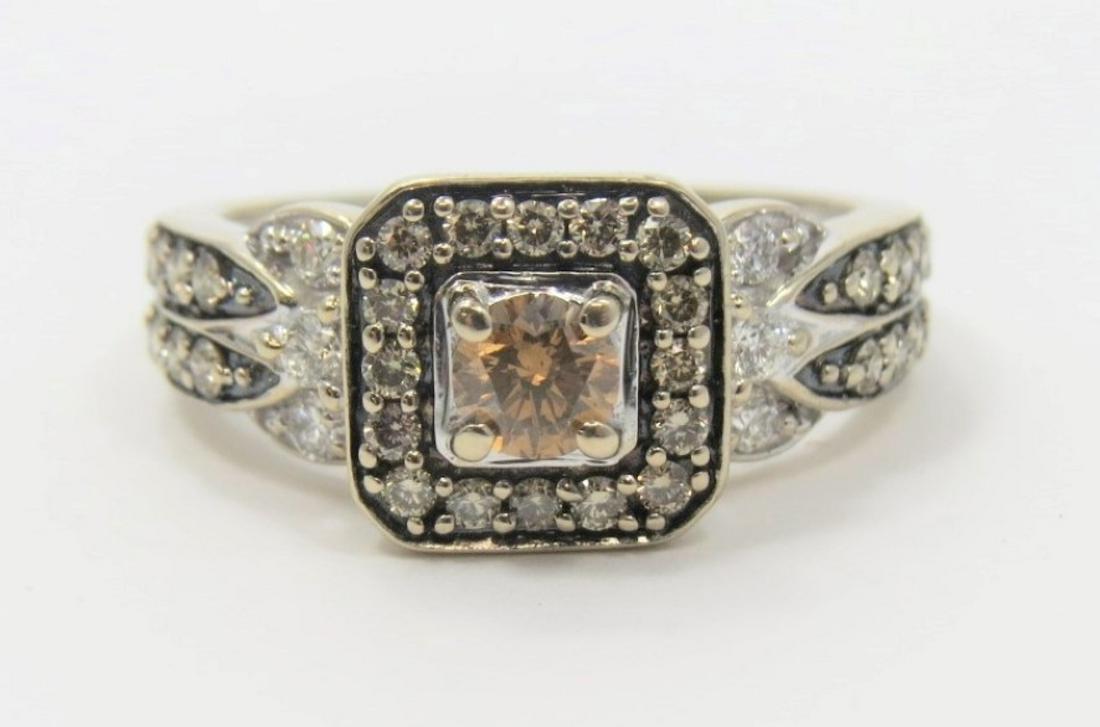 Designer Gold and Chocolate Diamond Ring (1 of 4)