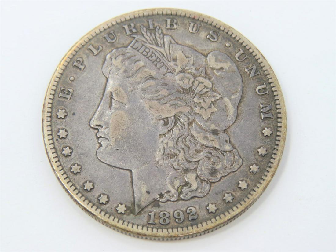 1892 S Morgan Silver Dollar VF-XF Semi-Key (1 of 2)