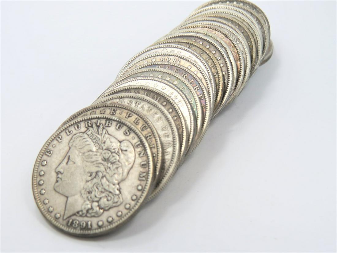 20 Coin Roll Of VF-XF Pre-1921 Morgans (1 of 1)