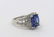 Certified Platinum Tanzanite and Diamond Ring - 2