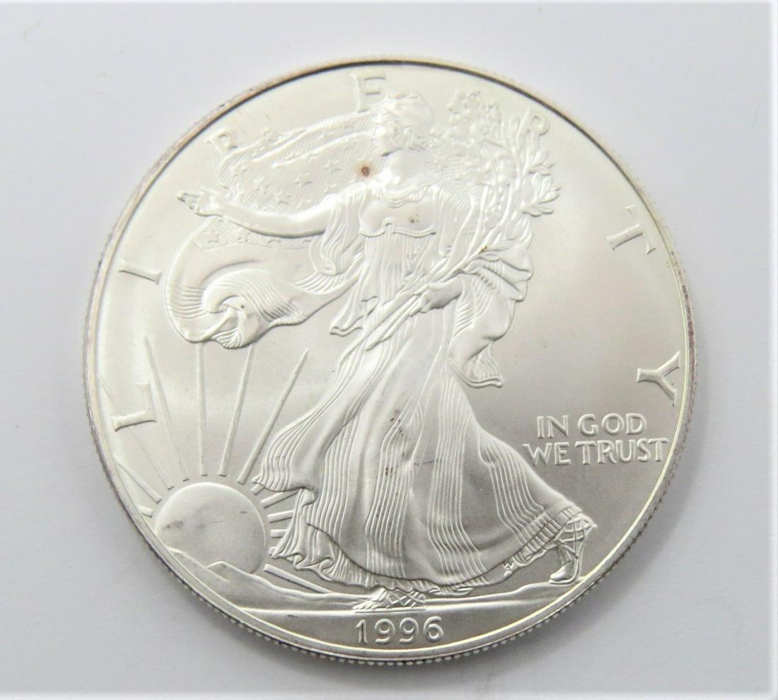 1996 American Silver Eagle Key Date Gem Unc. (1 of 2)