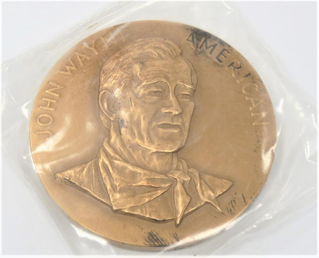 John Wayne BRONZE 3.5 Inch Medallion (1 of 2)