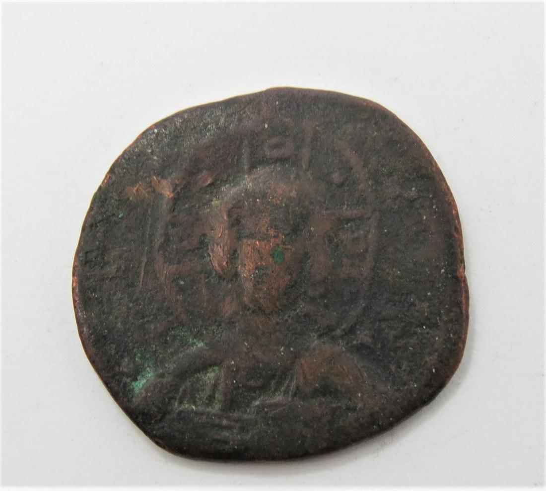 8th Century Byzantine Coin: A 8th Century Byzantine Coin, which shows the depiction of Jesus. A nice example.