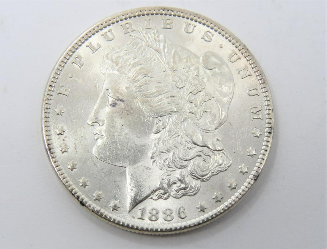 1886 P-Morgan Silver Dollar Choice BU (1 of 2)