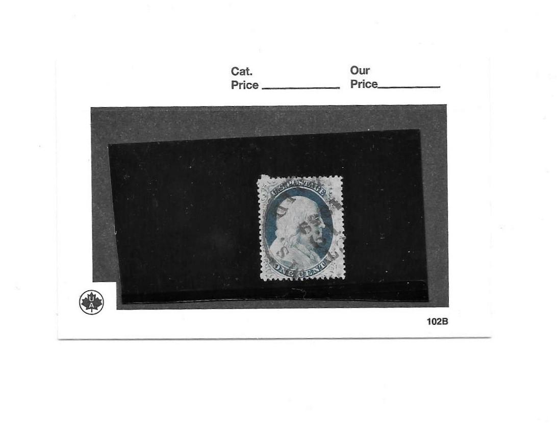 US SC#24 1857 Type V Franklin Plated/Providence (1 of 1)