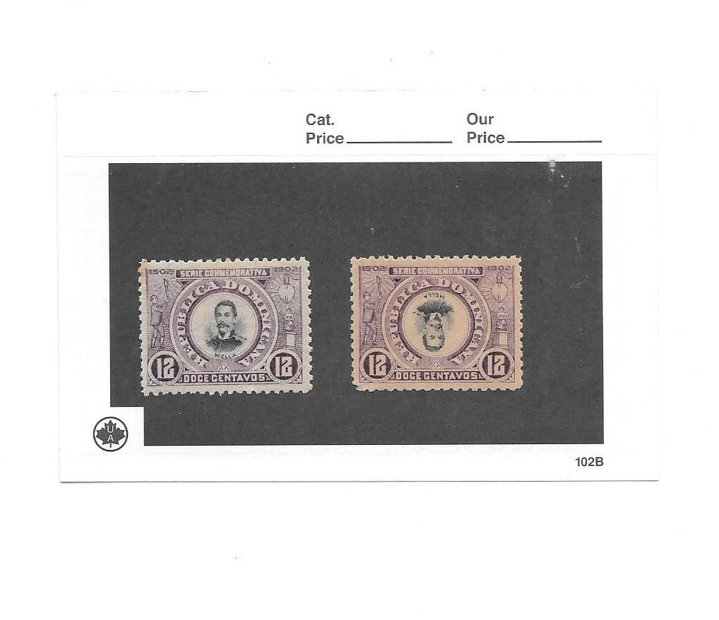 1902 SC#148A Dominican Republic Inverted Error (1 of 1)