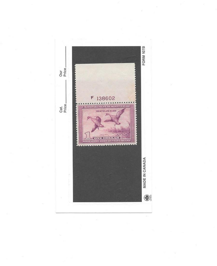 US Fed Duck Stamp SC#RW5 Plate# SINGLE XF NHOG (1 of 1)