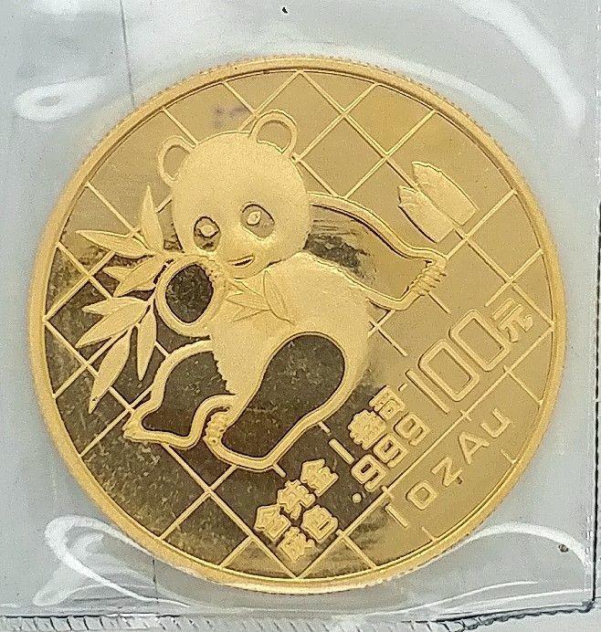 1989 1 Ounce Gold Panda Large Date OMP (1 of 2)