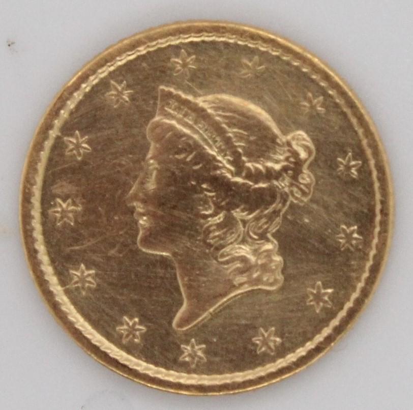 1853 Type 1 Gold Liberty Head One Dollar (1 of 2)