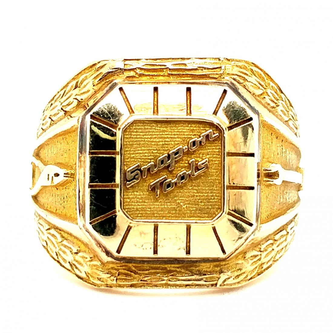 10K Yellow Gold Snap On Tools Ring (1 of 6)