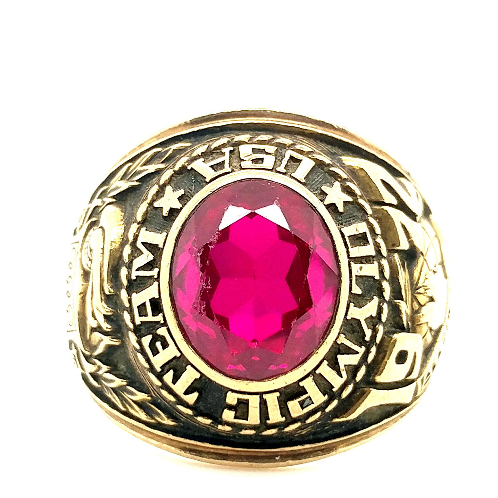 10K Yellow Gold Team USA Olympic Ring 1972 (1 of 5)