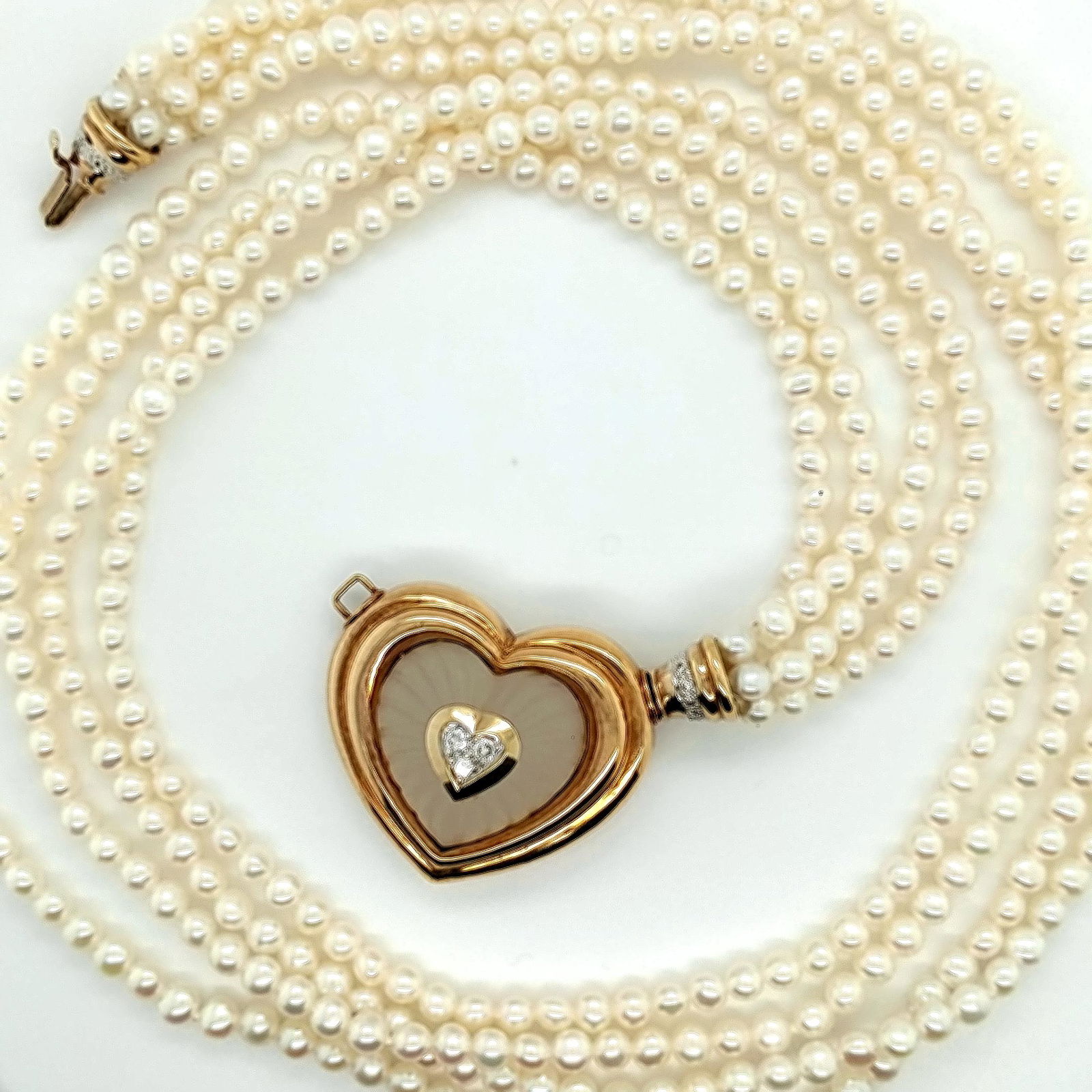 Seed Pearl and Camphor Glass Necklace (1 of 3)