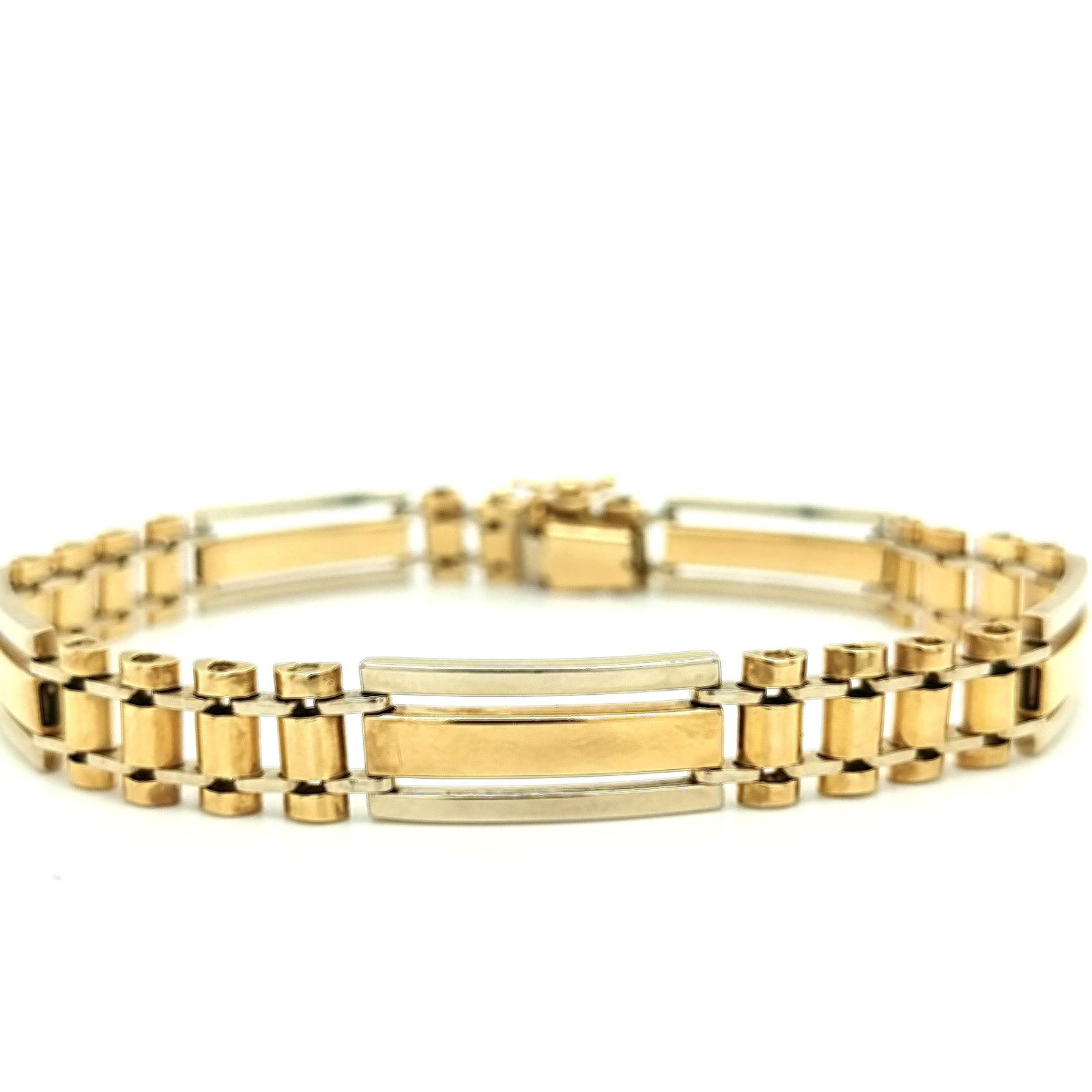 14K Gold Two Tone Men's Bracelet (1 of 4)