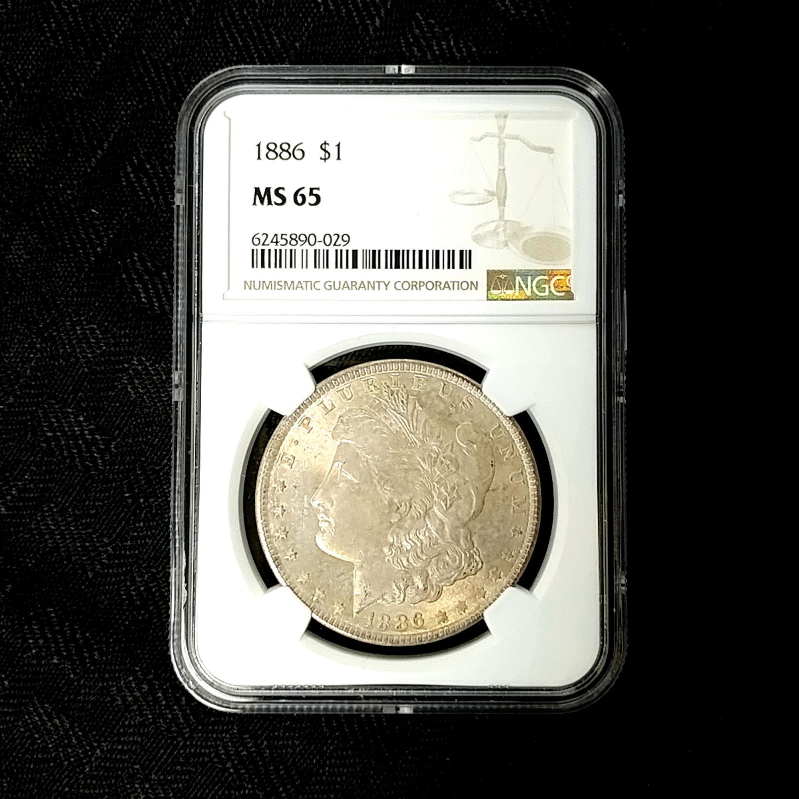1886 Morgan Silver Dollar NGC MS65 Toned (1 of 4)