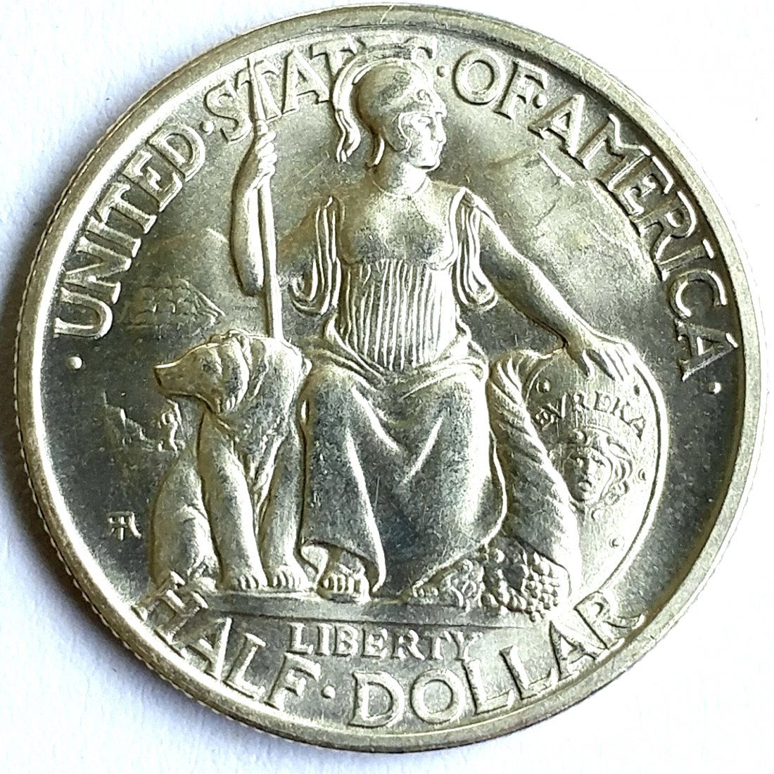 1935 S San Diego Silver Half Dollar UNC (1 of 2)