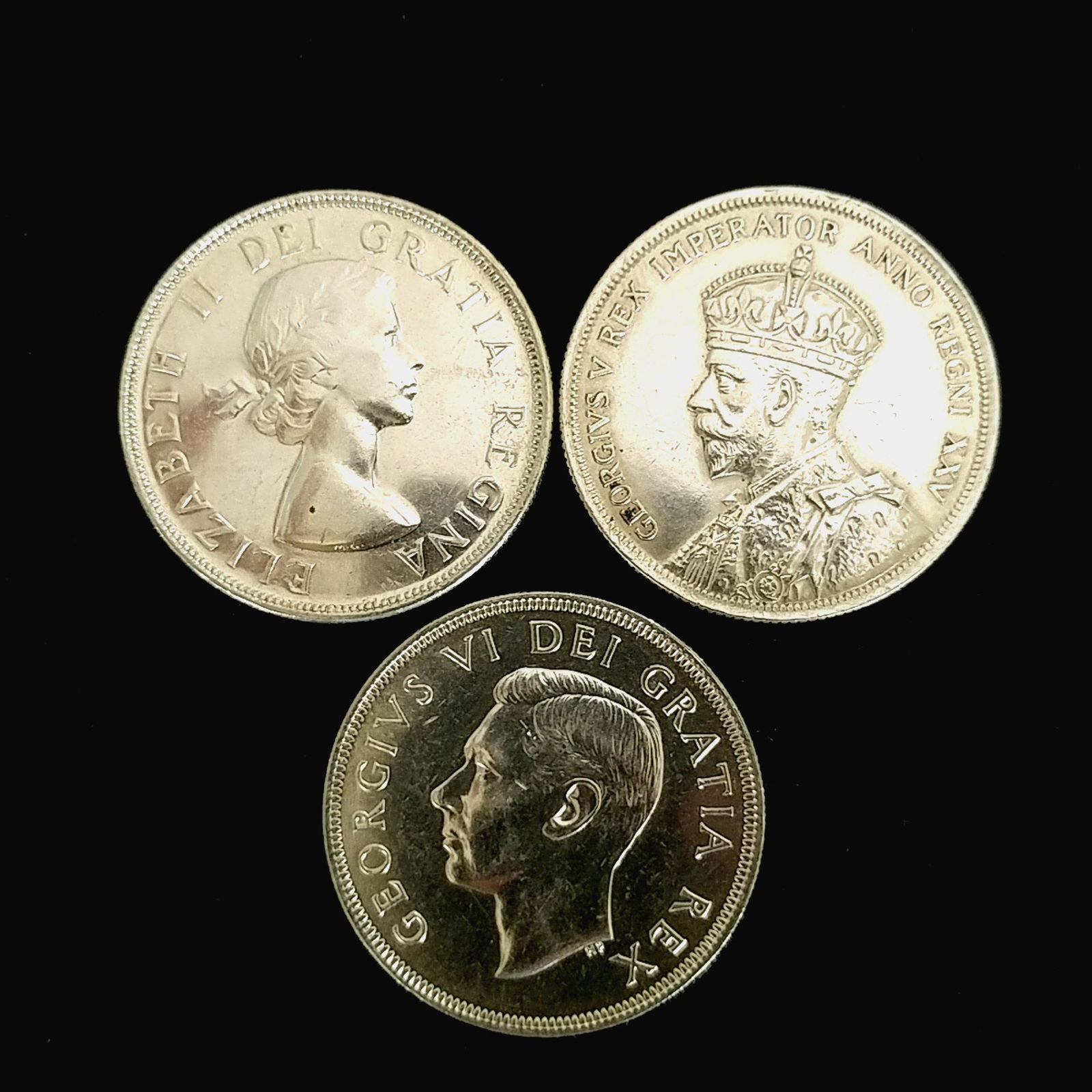 1935, 1949 and 1953 Canada Silver Dollars (1 of 2)