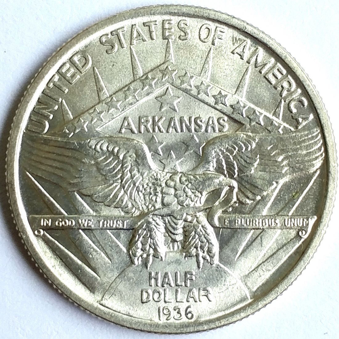 1936 Robinson Silver Half Dollar UNC (1 of 2)