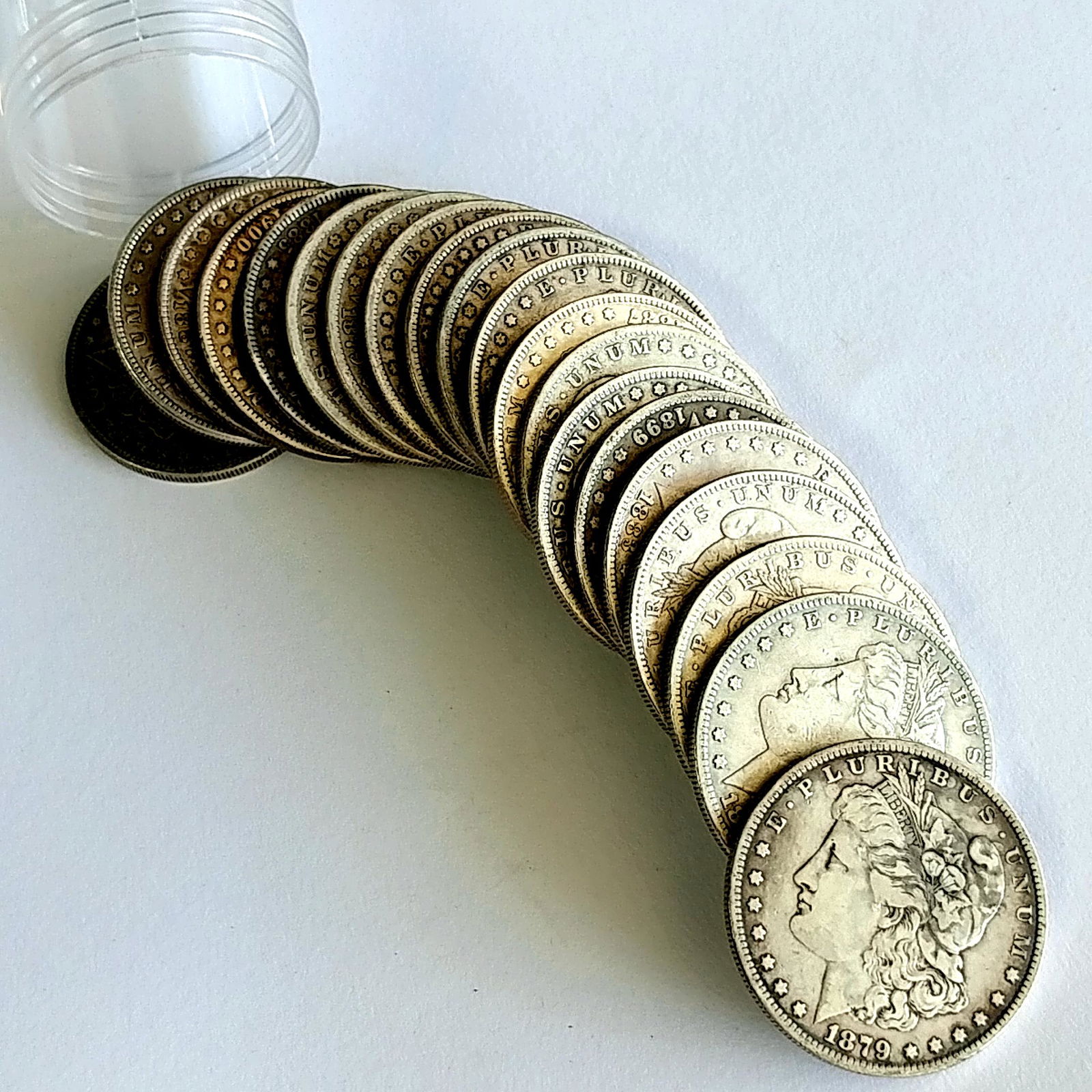 20 Coin Roll VF+ 1878-1904 (Pre-21) Morgan Dollars (1 of 4)