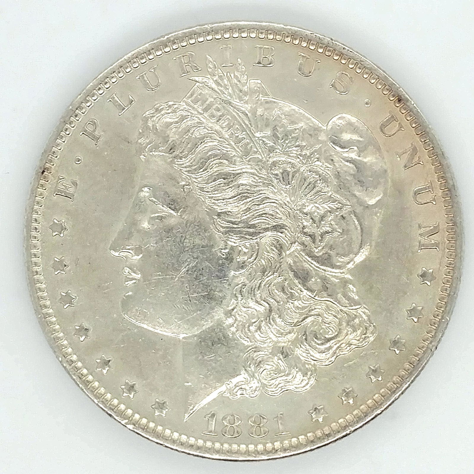 1881 O  Morgan Silver Dollar AU58 (1 of 2)