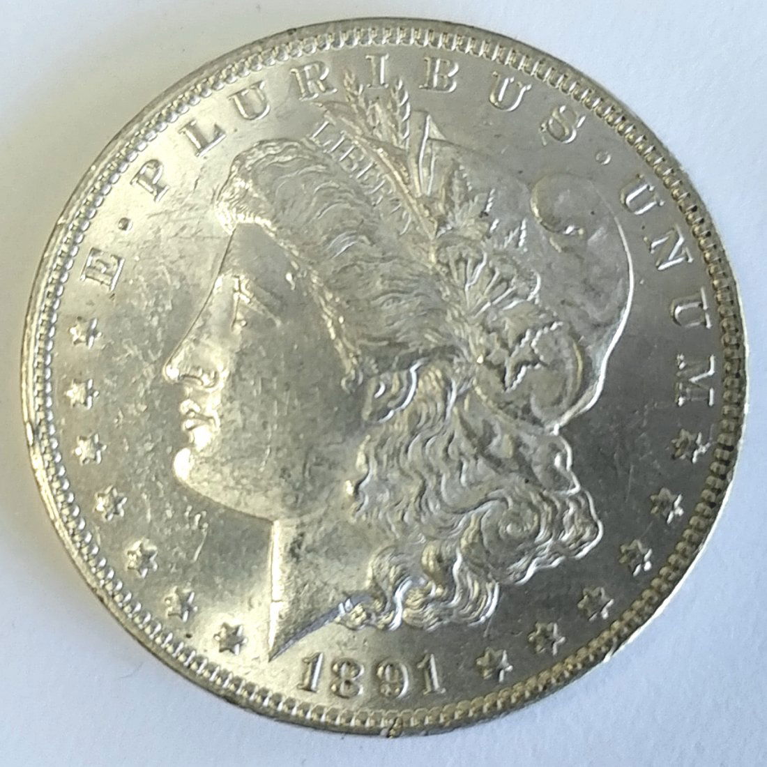 1890 P Morgan Silver Dollar Ch. BU (1 of 2)