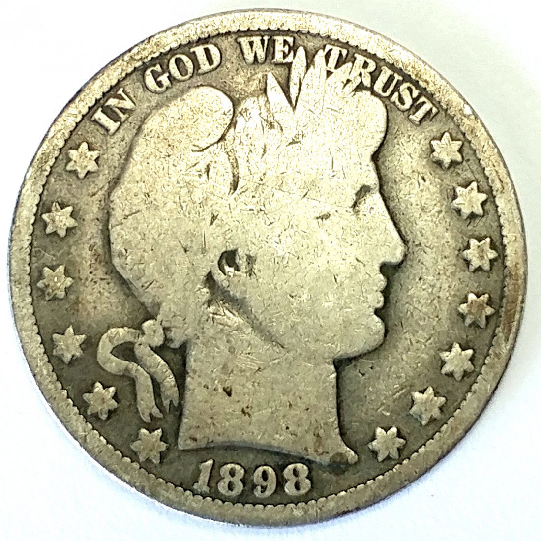1898 O Barber Half Dollar (1 of 3)