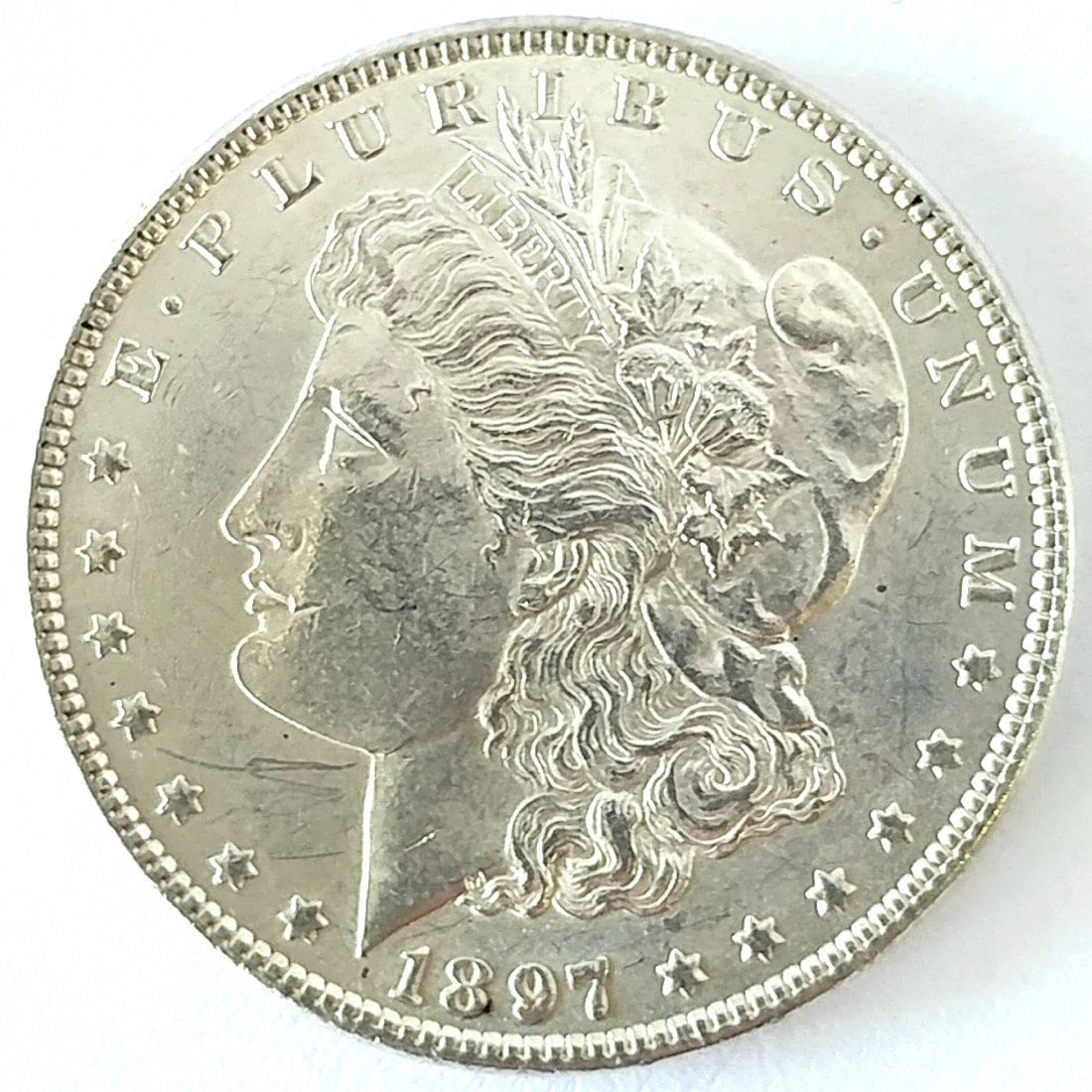 1897 P Morgan Silver Dollar Ch. BU (1 of 2)