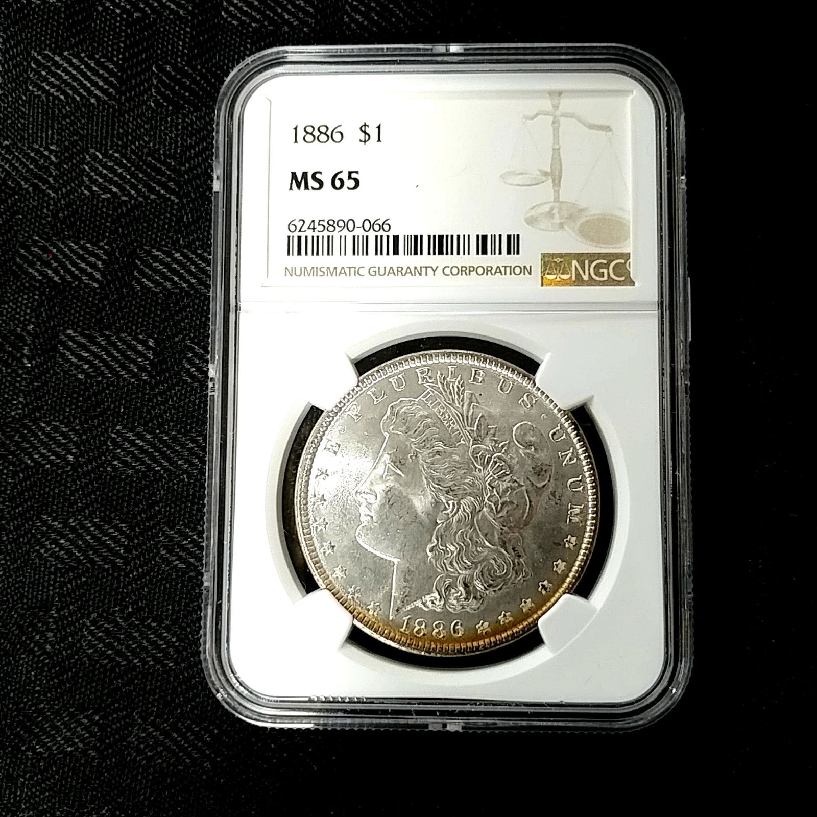 1886 Morgan Silver Dollar NGC MS65 Toned (1 of 4)