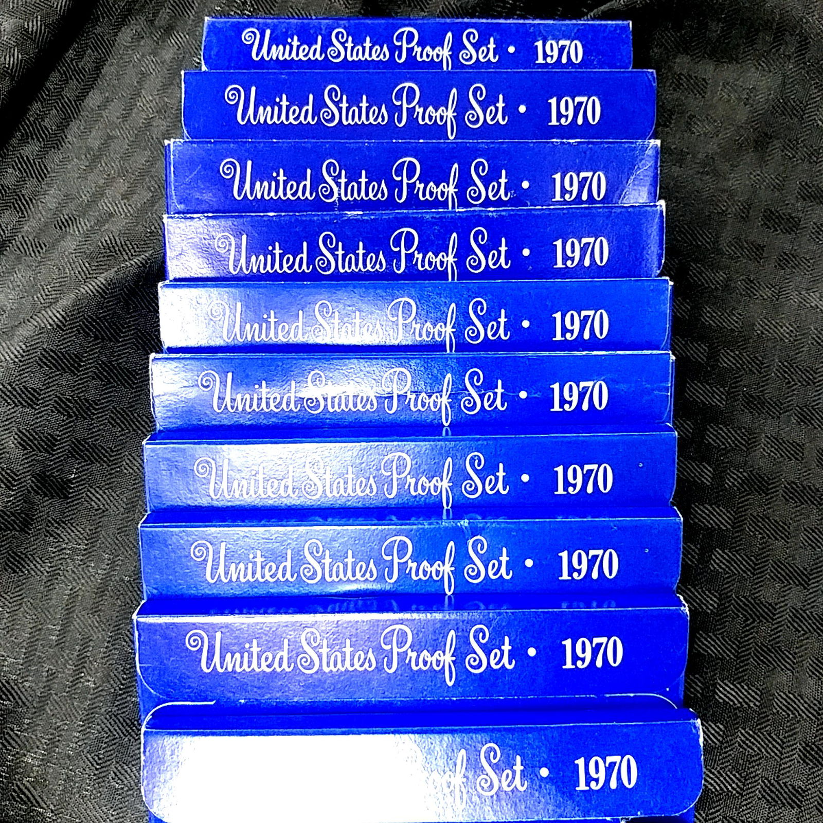 10 1970 US Proof Sets With Key Date Silver Halves (1 of 2)