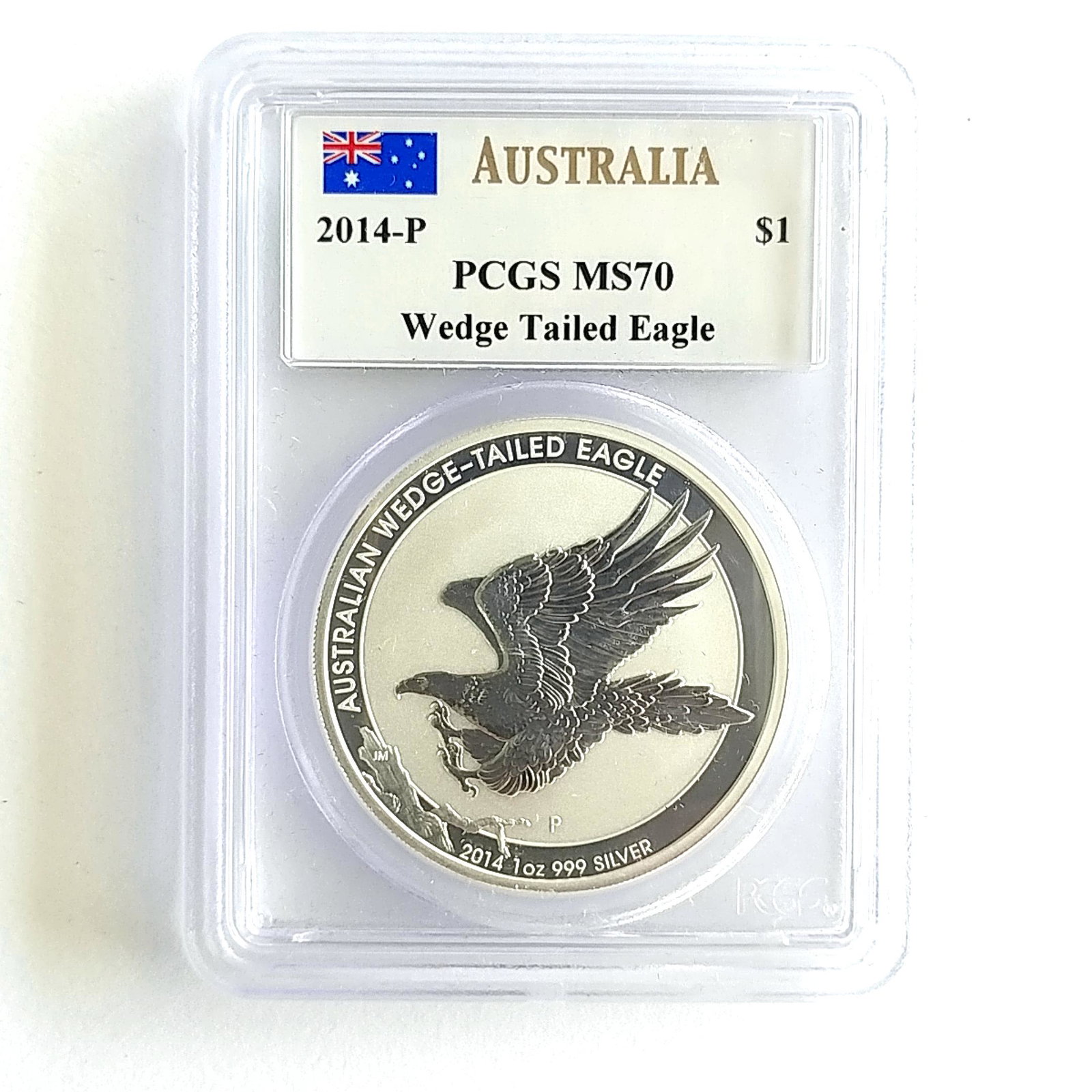 2014 Australia 1OZ 999 Wedge Tail Eagle PCGS MS70 (1 of 2)