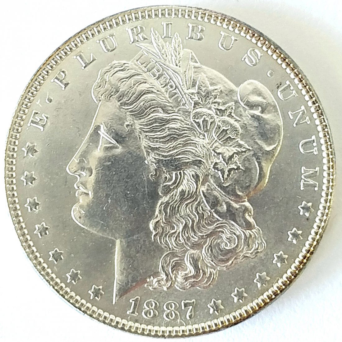 1887 P Morgan Silver Dollar Choice BU (1 of 2)