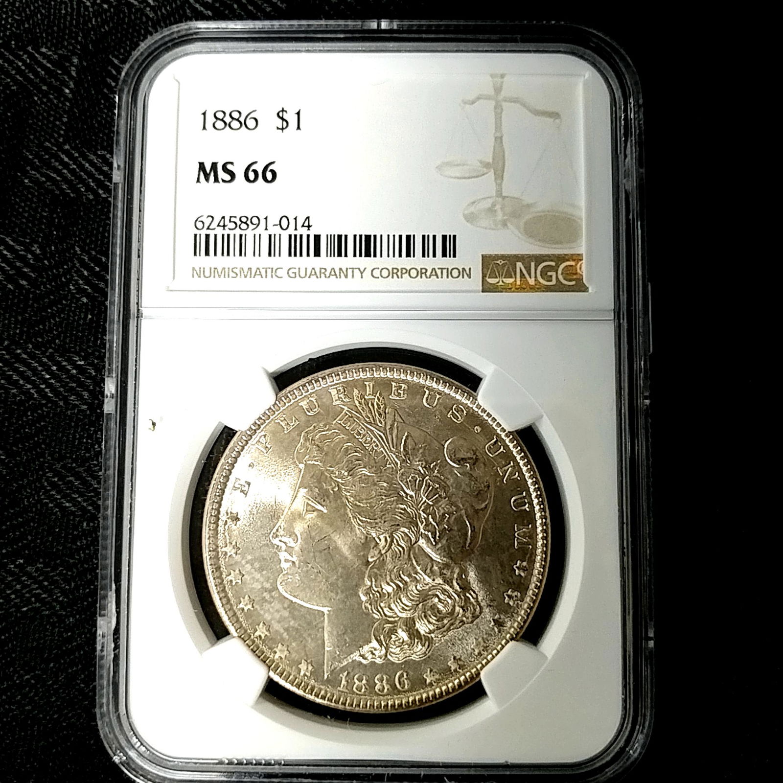 1886 Morgan Silver Dollar NGC MS66 Toned (1 of 4)