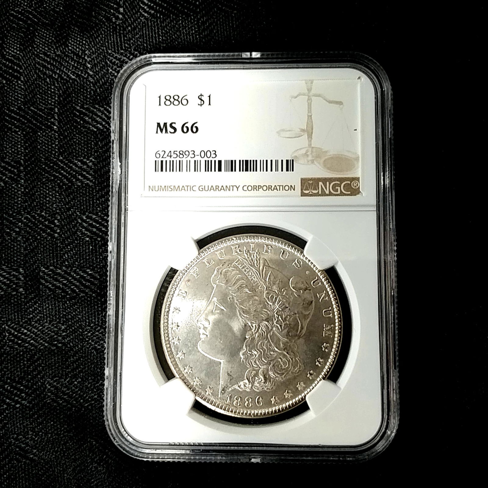 1886 Morgan Silver Dollar NGC MS66 Toned (1 of 4)