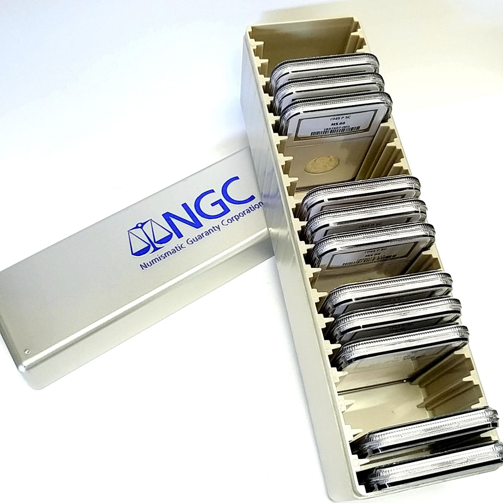 Jefferson Silver War Nickel Set NGC MS66 11 Coins (1 of 4)