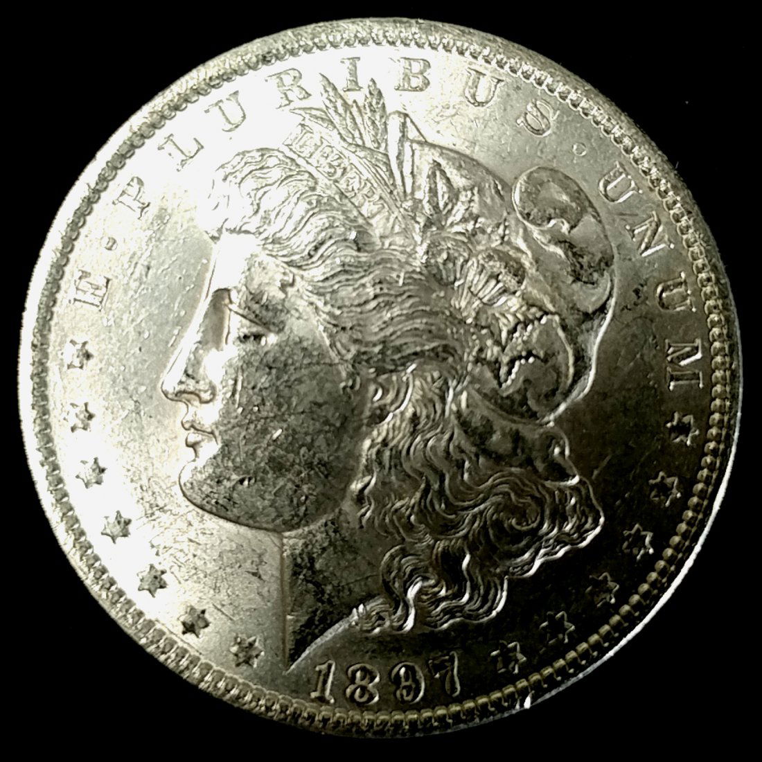 1897 P Morgan Silver Dollar Ch.Unc. (1 of 2)