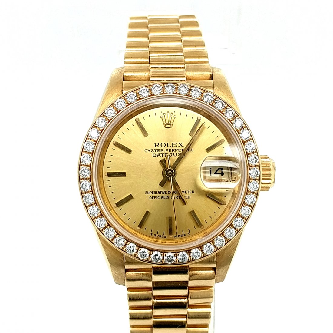 Ladies' 18K Rolex Datejust Diamond Bezel (1 of 8)