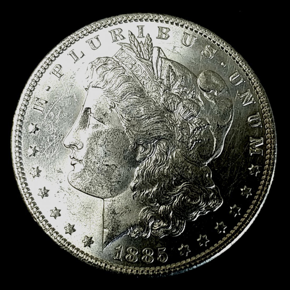 1885 P Morgan Silver Dollar Ch.Unc. (1 of 2)