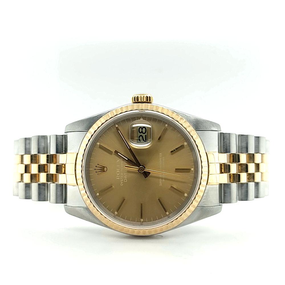 Gent's Two Tone Oyster Perpetual Datejust Rolex Watch (1 of 7)