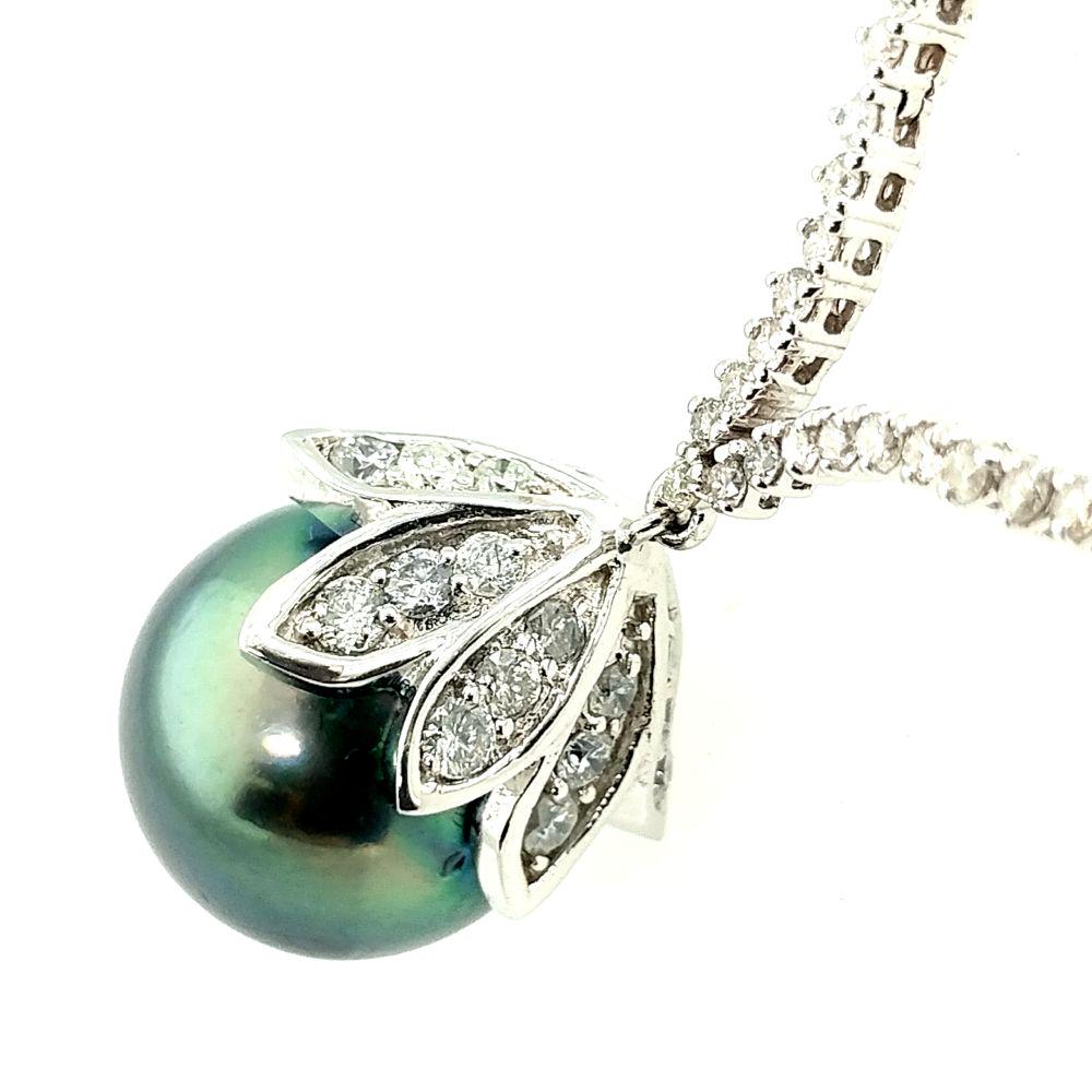 Certified 18K Gold Diamond SouthSea Pearl Necklace (1 of 12)