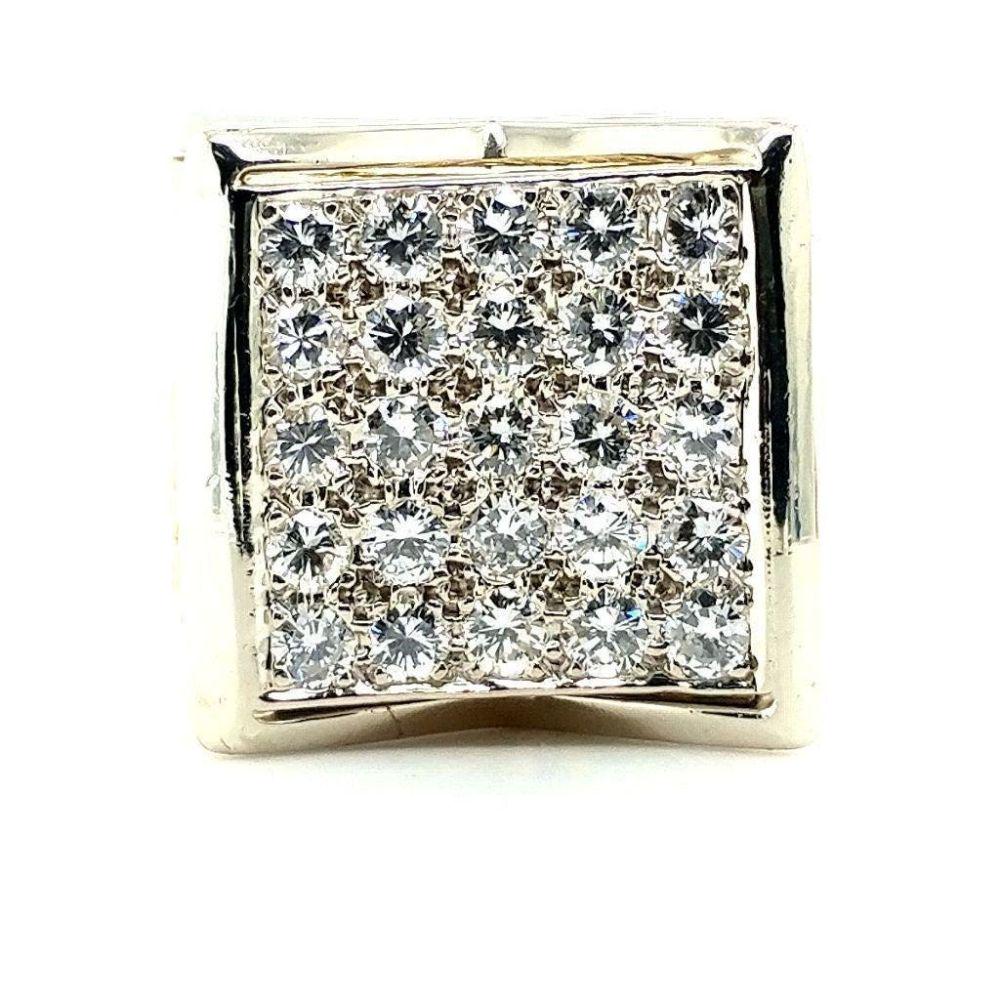 18K Yellow Gold Custom Made Diamond Ring (1 of 11)