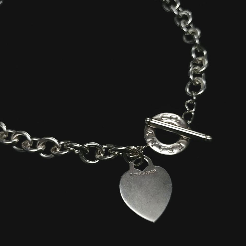 Tiffany & Co. Sterling Silver Heart Toggle Necklace (1 of 6)