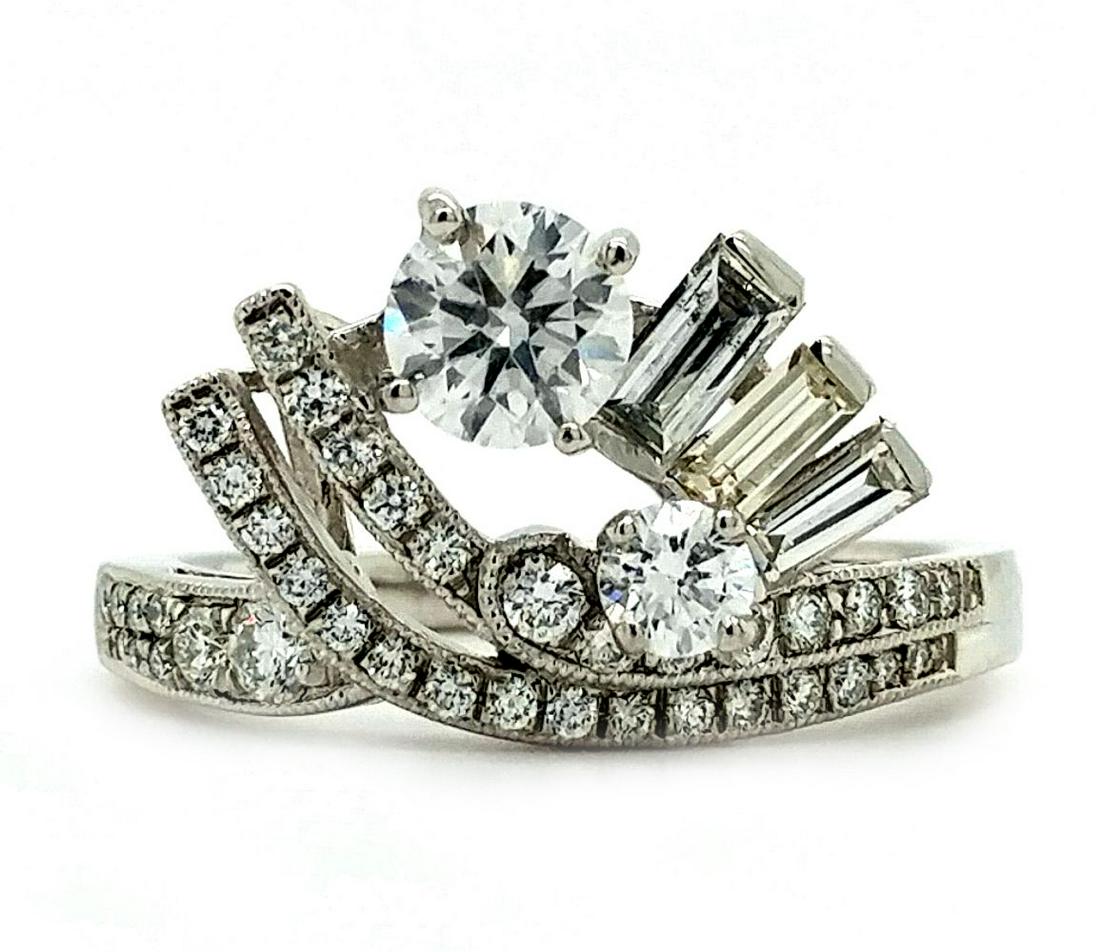Certified Platinum Fancy Diamond Ring (1 of 6)