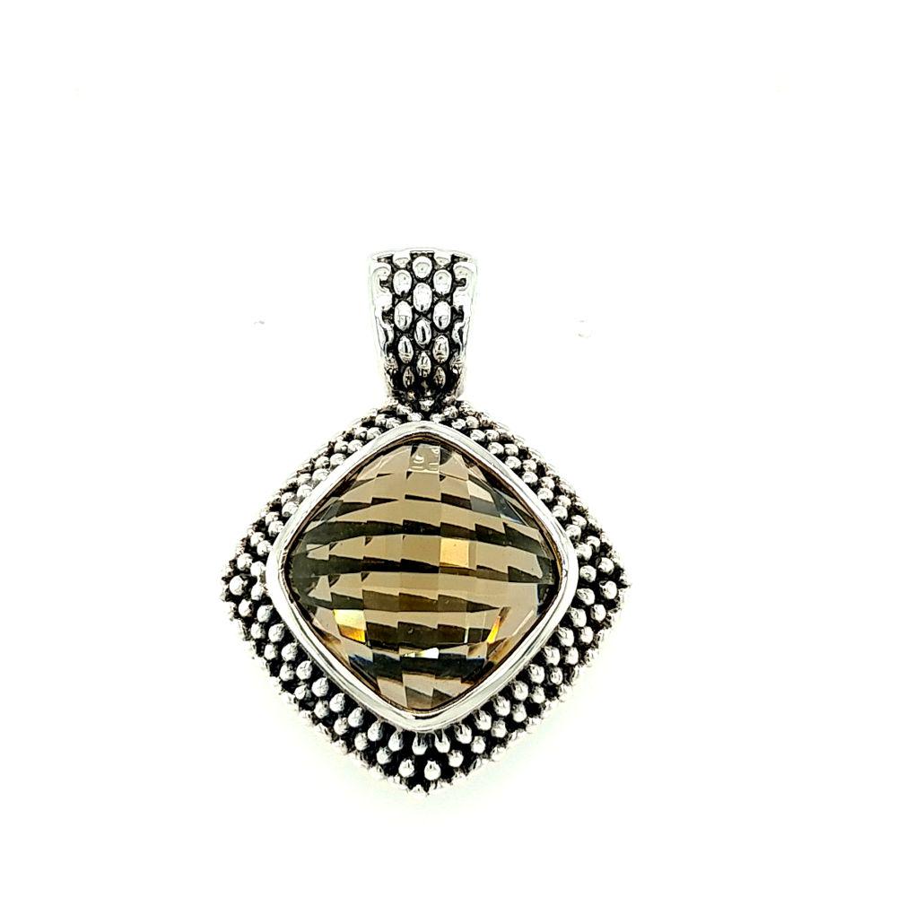 Sterling Silver Large Citrine Pendant (1 of 7)