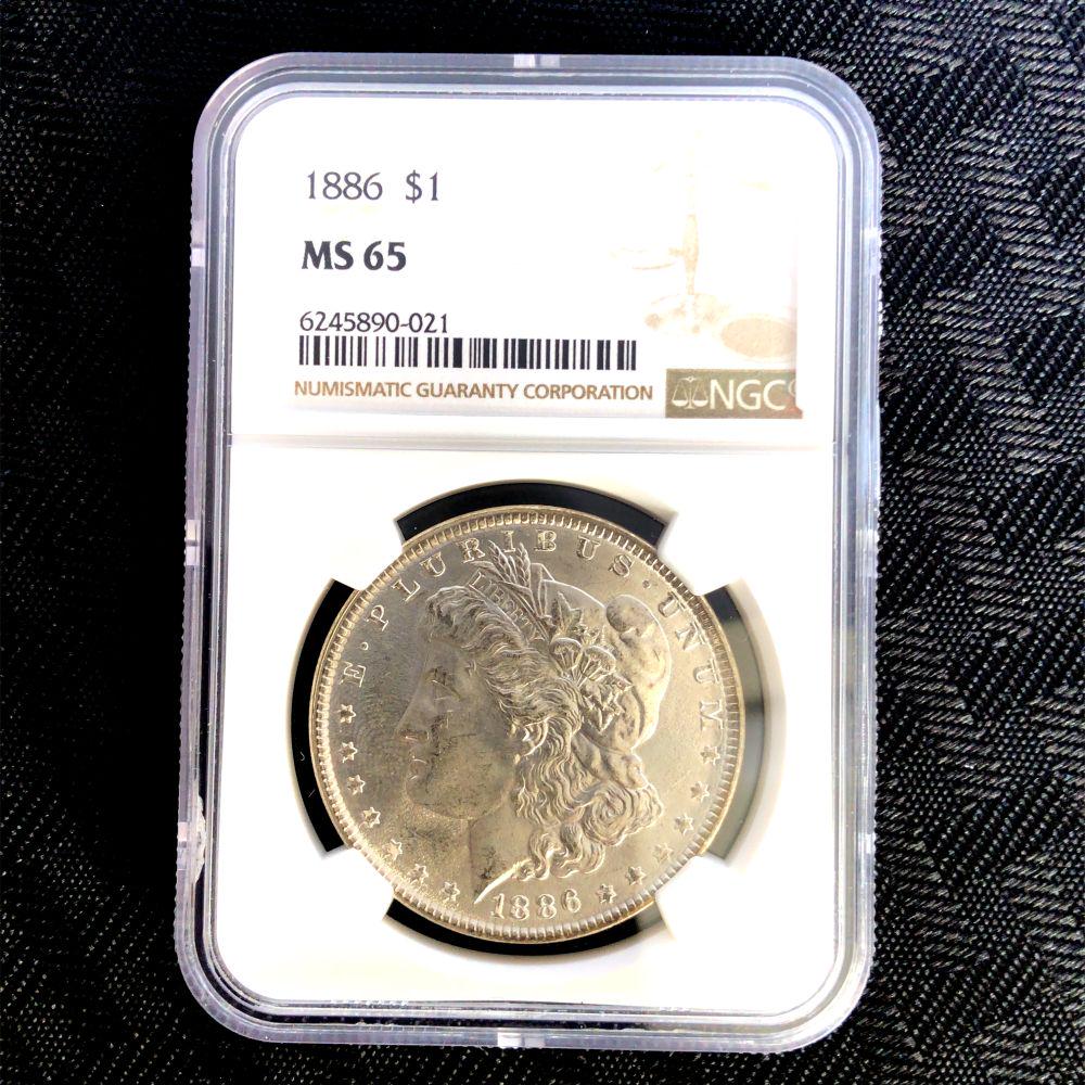 1886 Morgan Silver Dollar NGC MS65 (1 of 4)
