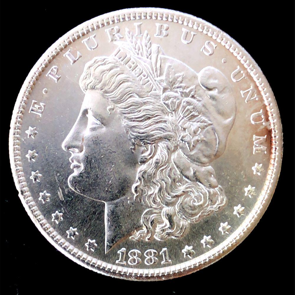 1881 S Morgan Silver Dollar Choice BU (1 of 2)