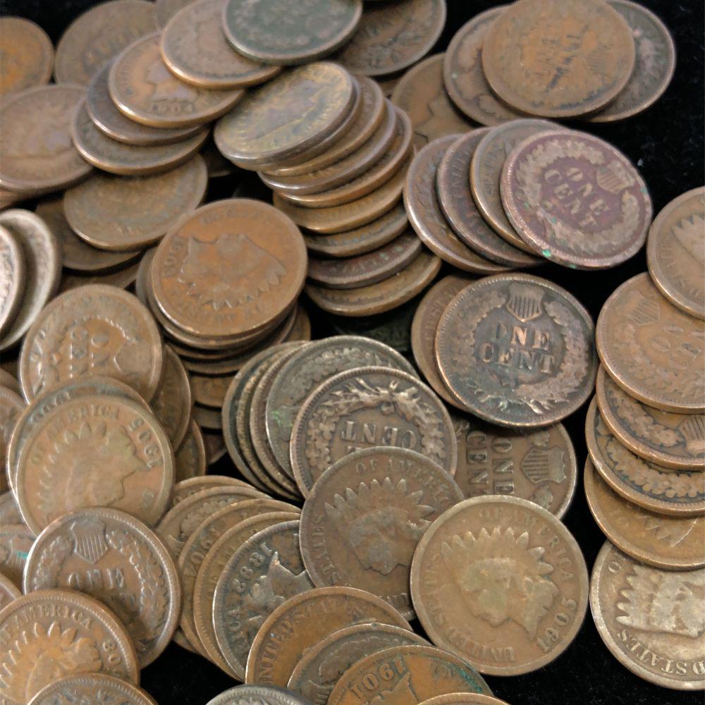 100 Count Circulated Indian Cents (1 of 3)