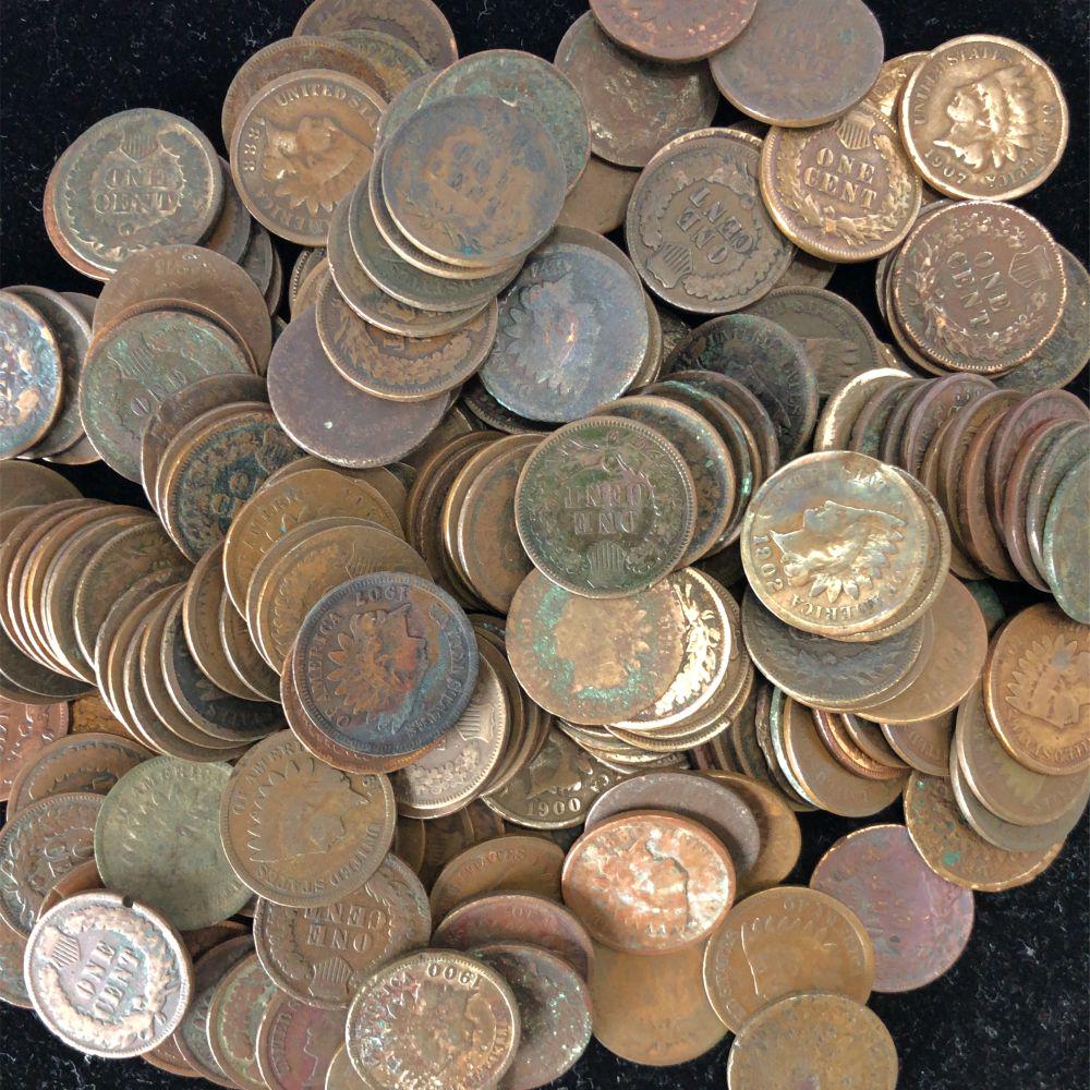 200 Indian Cents cull condition (1 of 3)